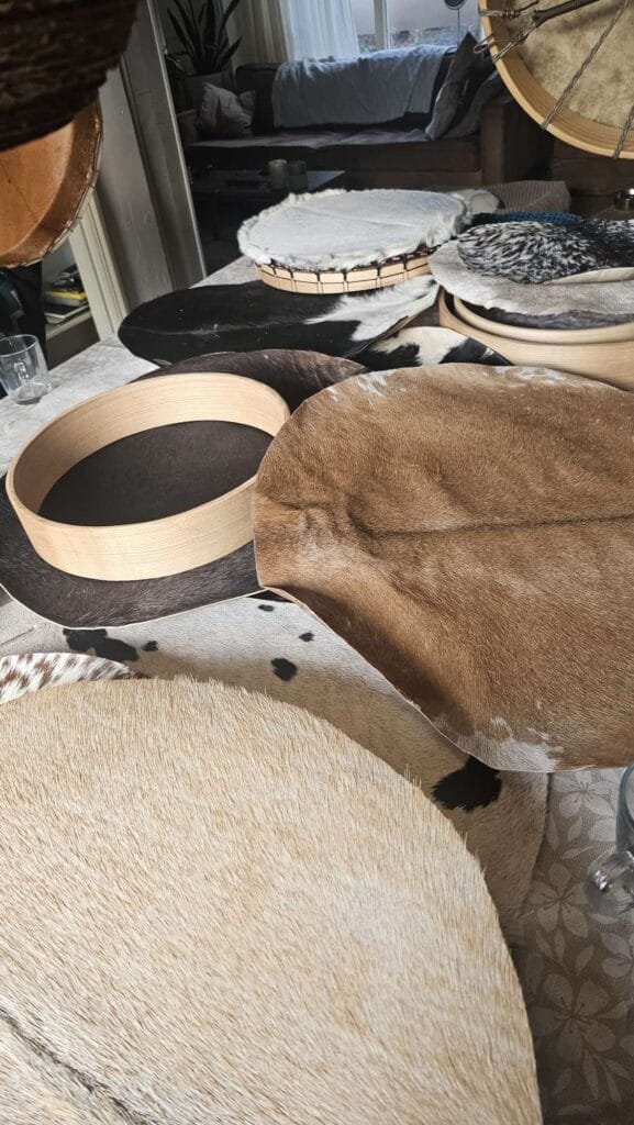 materialen voor sjamaandrum